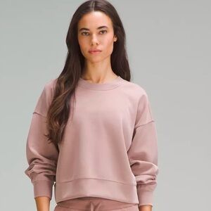 Lululemon Softstreme Perfectly Oversized Cropped Crew - Twilight Rose -  NWT